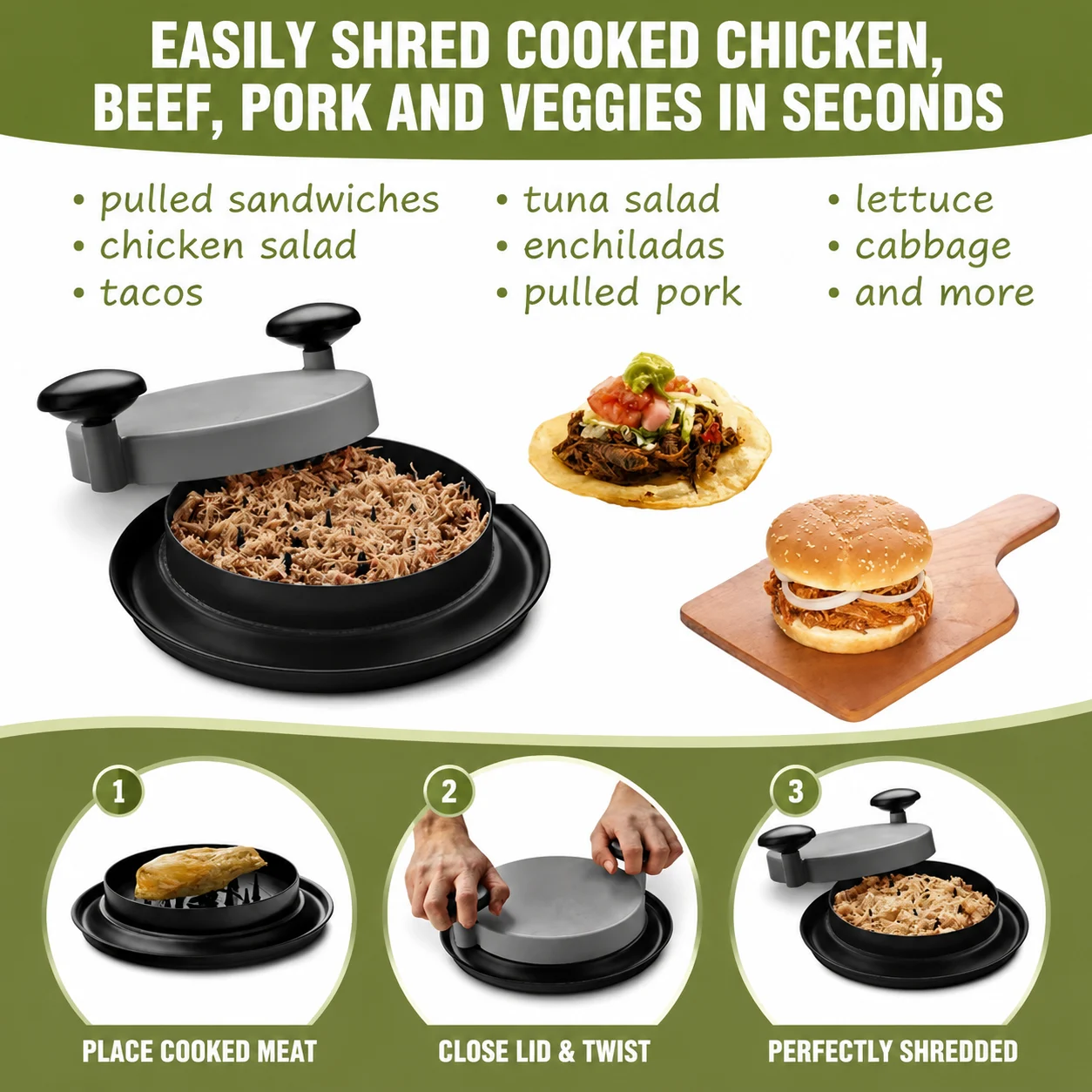 Chicken Grinder Hot Selling Meat Grinding Tool. Perfect Kitchen Gadgets For Pork And… — image 2