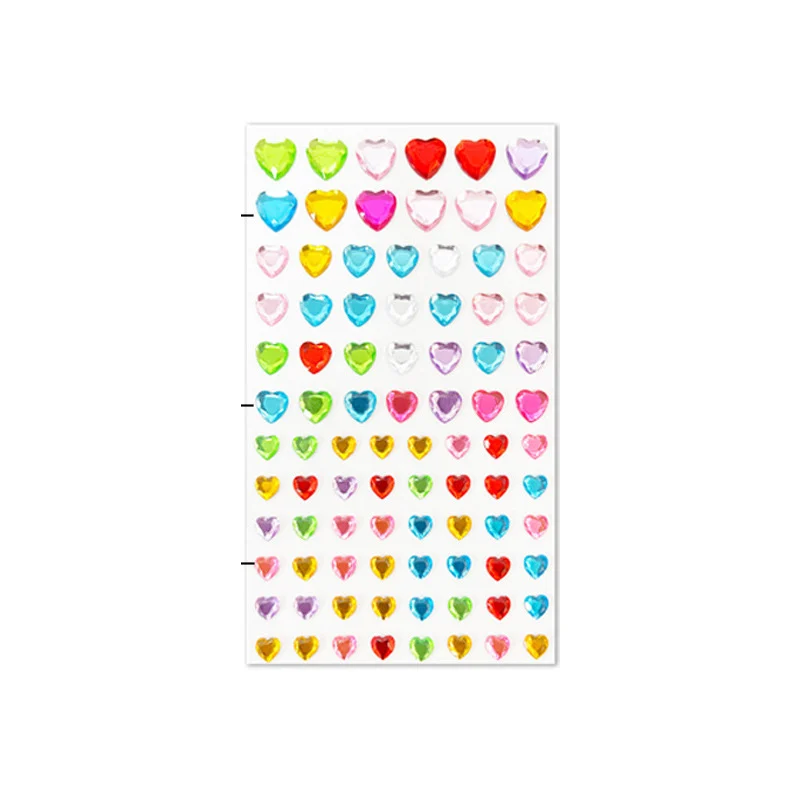 Children's Cartoon Princess 3D Heart-shaped Diamond Sticker — variant image