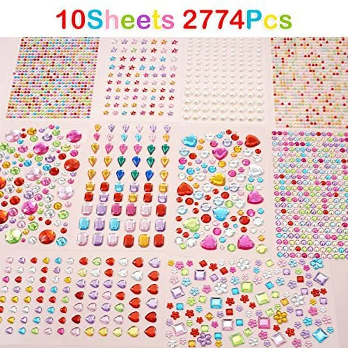 Children's Cartoon Princess 3D Heart-shaped Diamond Sticker — variant image