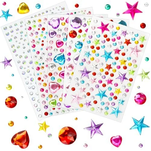 Children's Cartoon Princess 3D Heart-shaped Diamond Sticker — variant image