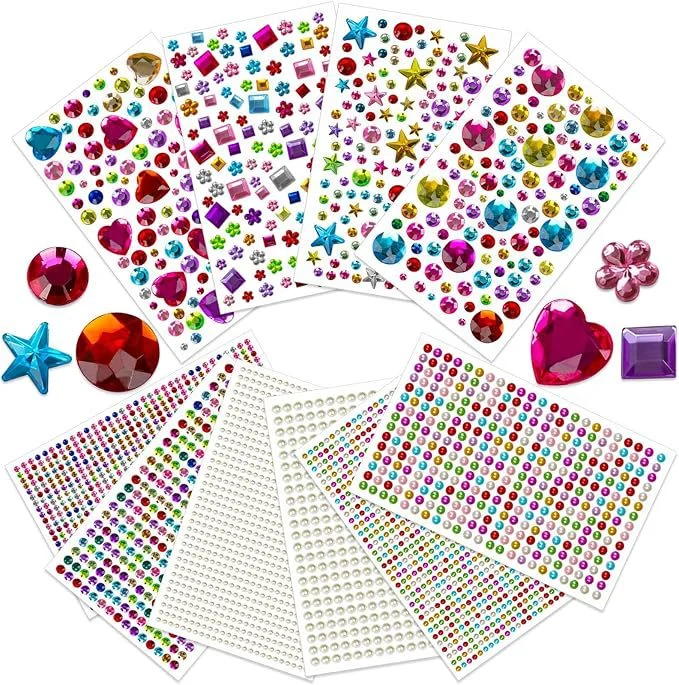 Children's Cartoon Princess 3D Heart-shaped Diamond Sticker — image 2
