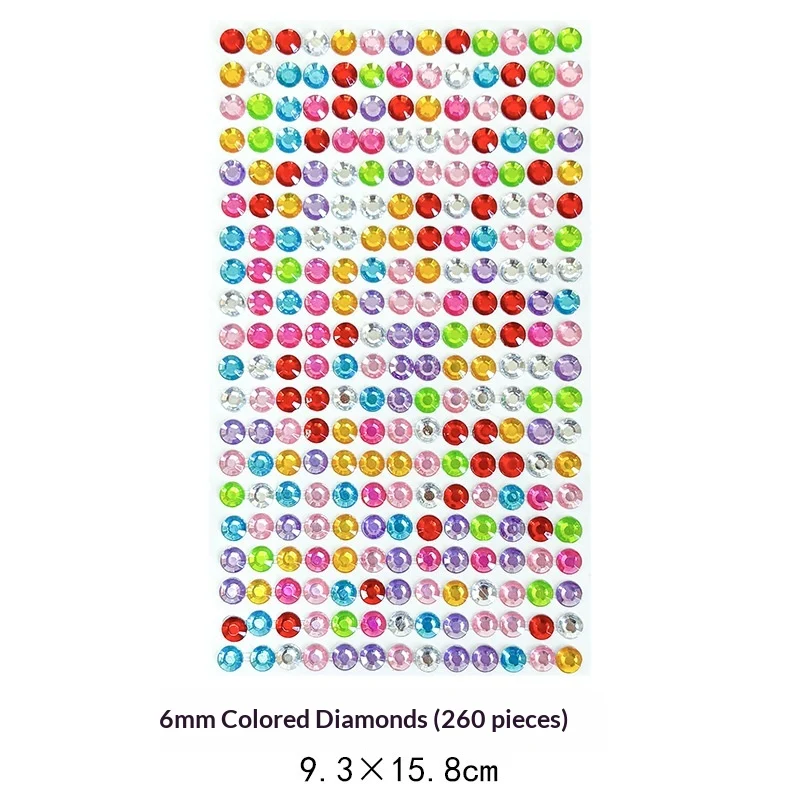 Children's Cartoon Princess 3D Heart-shaped Diamond Sticker — image 4