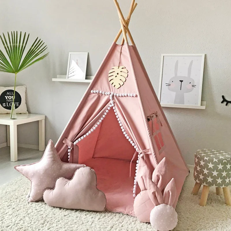 Children's Indoor Game House 100 Cotton Canvas Tent — image 9