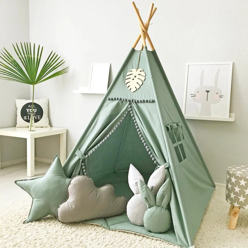 Children's Indoor Game House 100 Cotton Canvas Tent — image 8