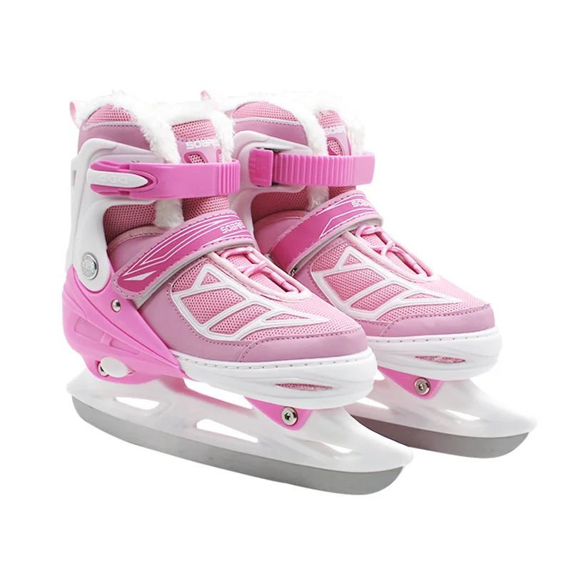 Children's Plush Insulated Adjustable Ice Skate Shoes — image 4