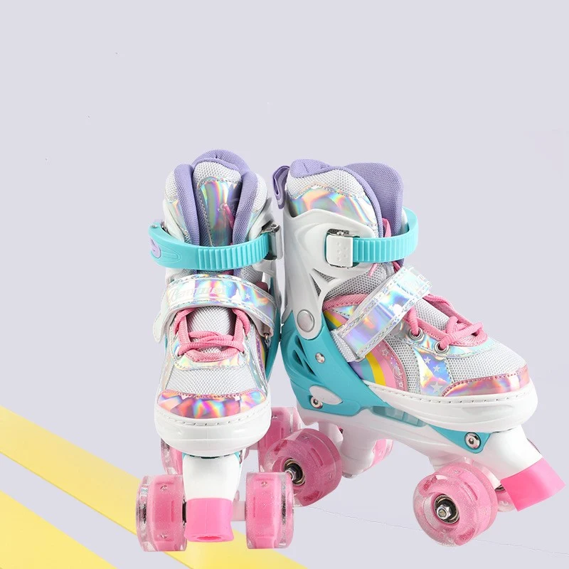 Children's Skates Double Row Four Wheel Full Flash — image 3