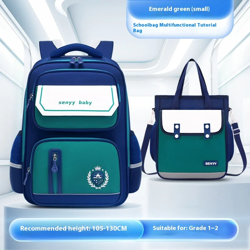Children's Spine Protector Backpack With Water-repellent Large Capacity Oxford Cloth… — variant image