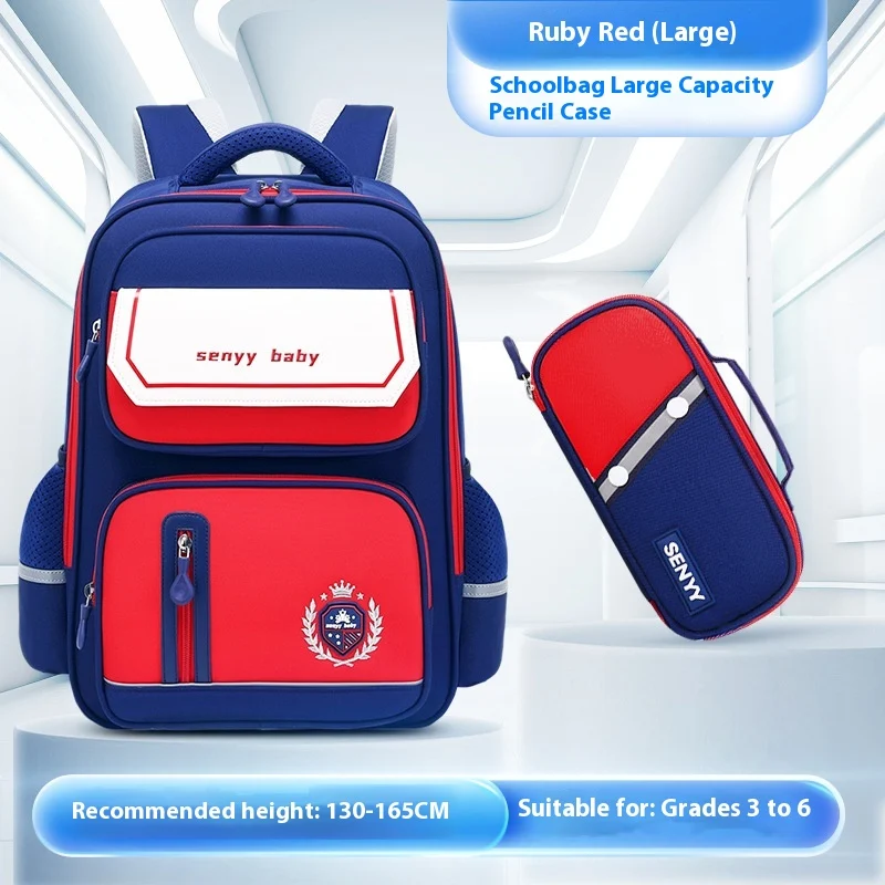 Children's Spine Protector Backpack With Water-repellent Large Capacity Oxford Cloth… — image 3