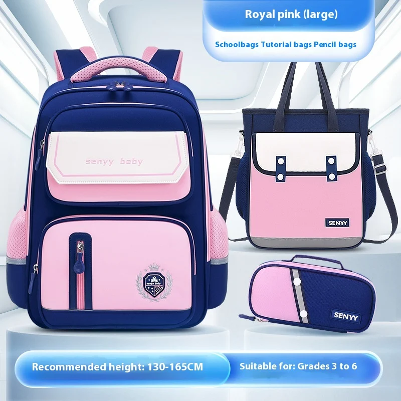 Children's Spine Protector Backpack With Water-repellent Large Capacity Oxford Cloth… — image 8