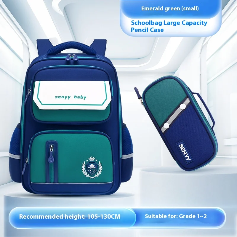 Children's Spine Protector Backpack With Water-repellent Large Capacity Oxford Cloth… — variant image