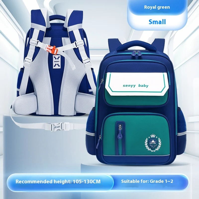 Children's Spine Protector Backpack With Water-repellent Large Capacity Oxford Cloth… — variant image