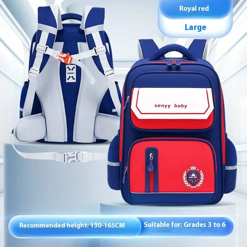 Children's Spine Protector Backpack With Water-repellent Large Capacity Oxford Cloth… — variant image