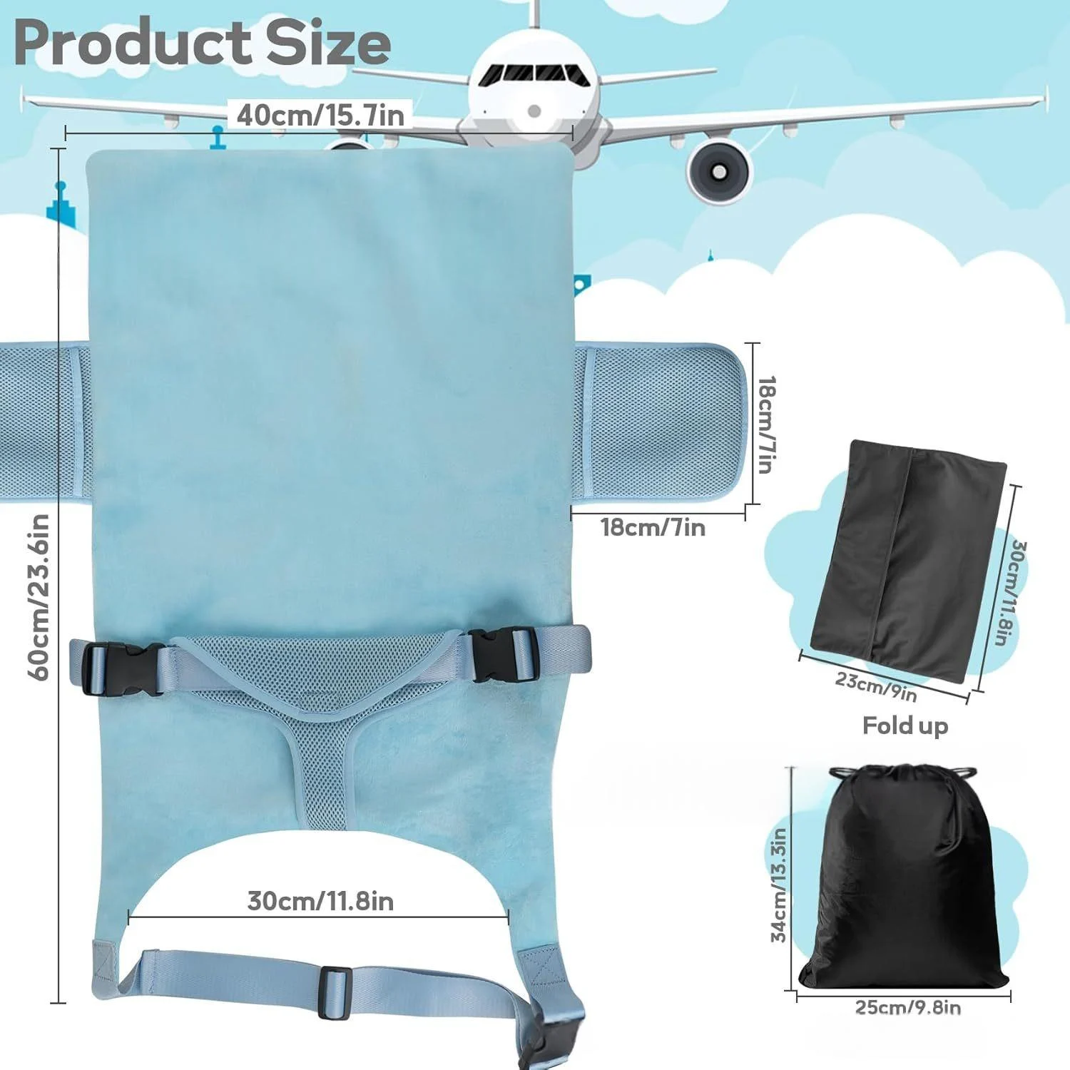 Childrens Airplane Seat Extension Bed — image 3