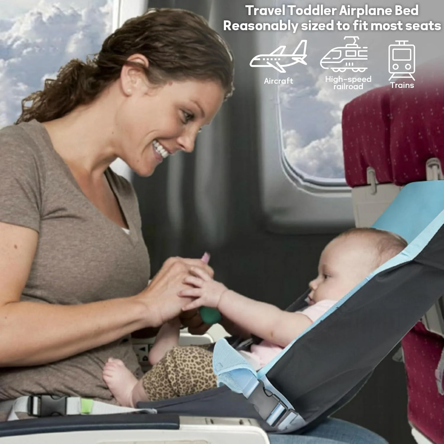 Childrens Airplane Seat Extension Bed — image 1