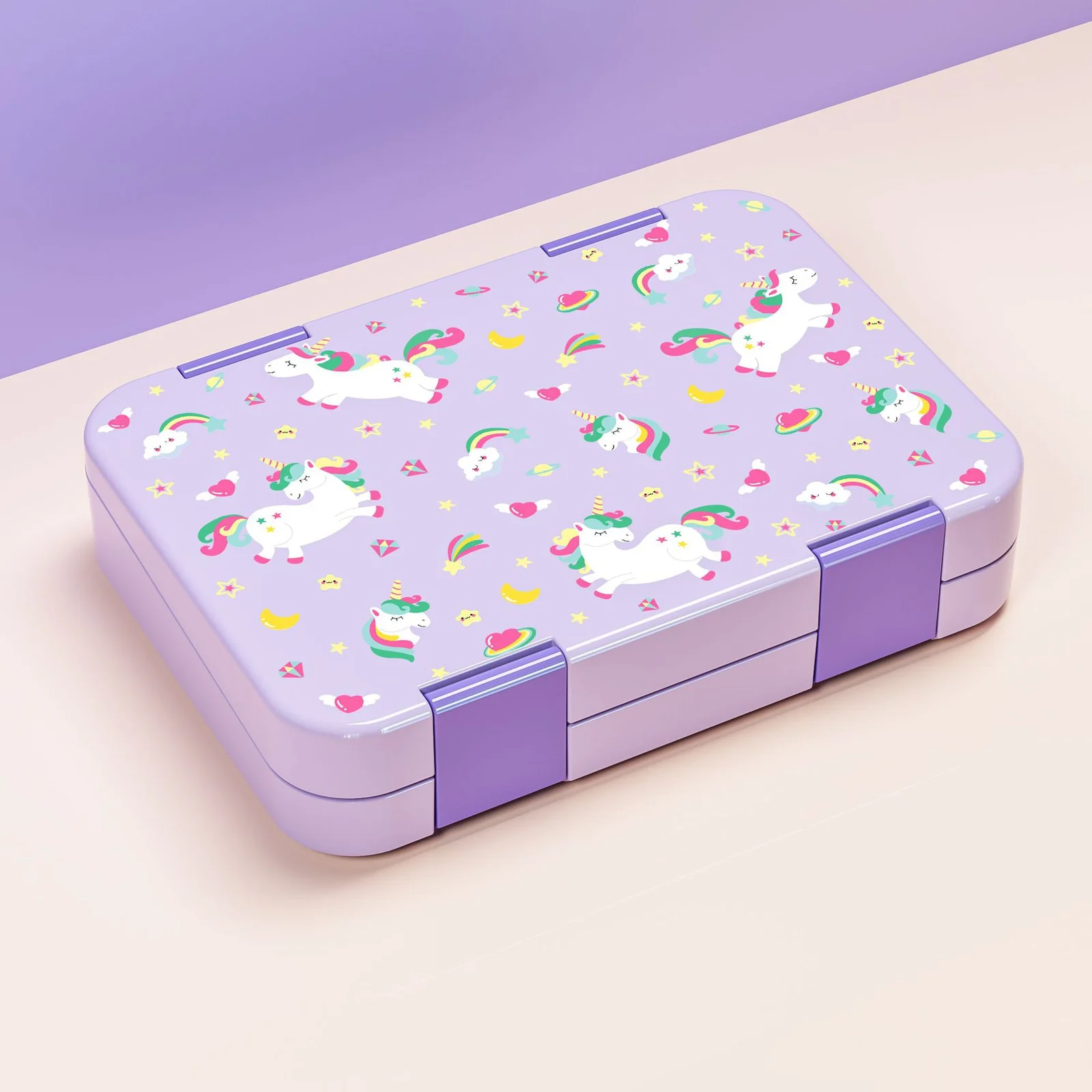 Childrens Double-compartment Lunch Box Cartoon-themed Bento — image 4