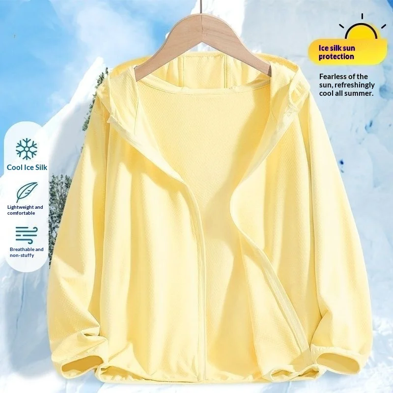 Childrens Lightweight Ice-silk Quick-drying Sun-protective And Breathable Jacket — image 3