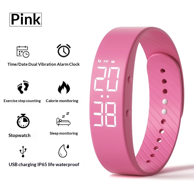 Childrens Watch, Boys Waterproof Vibrating Alarm Bracelet, Girls Style — variant image