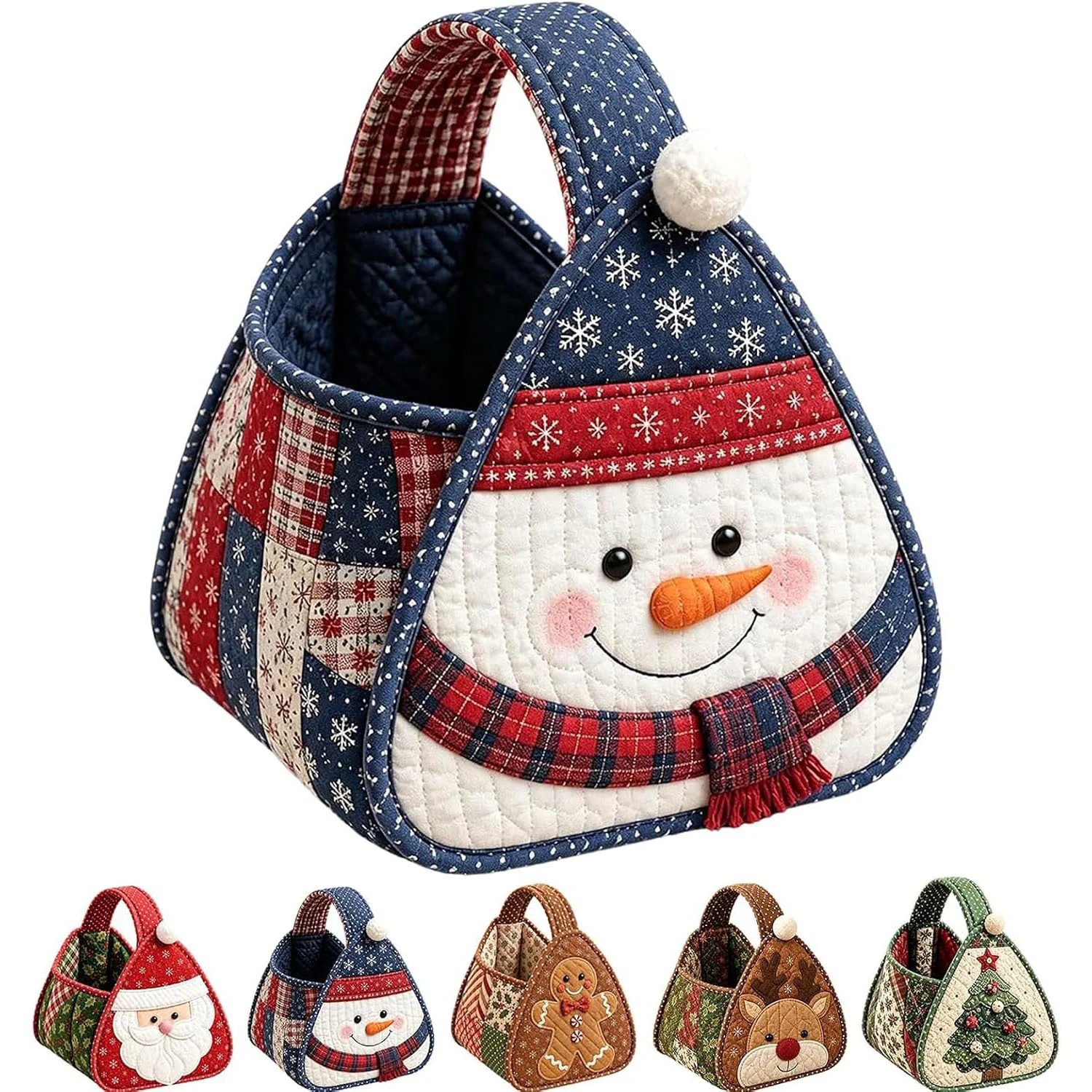 Christmas Character Quilted DIY Fabric Storage Basket Kit — image 5