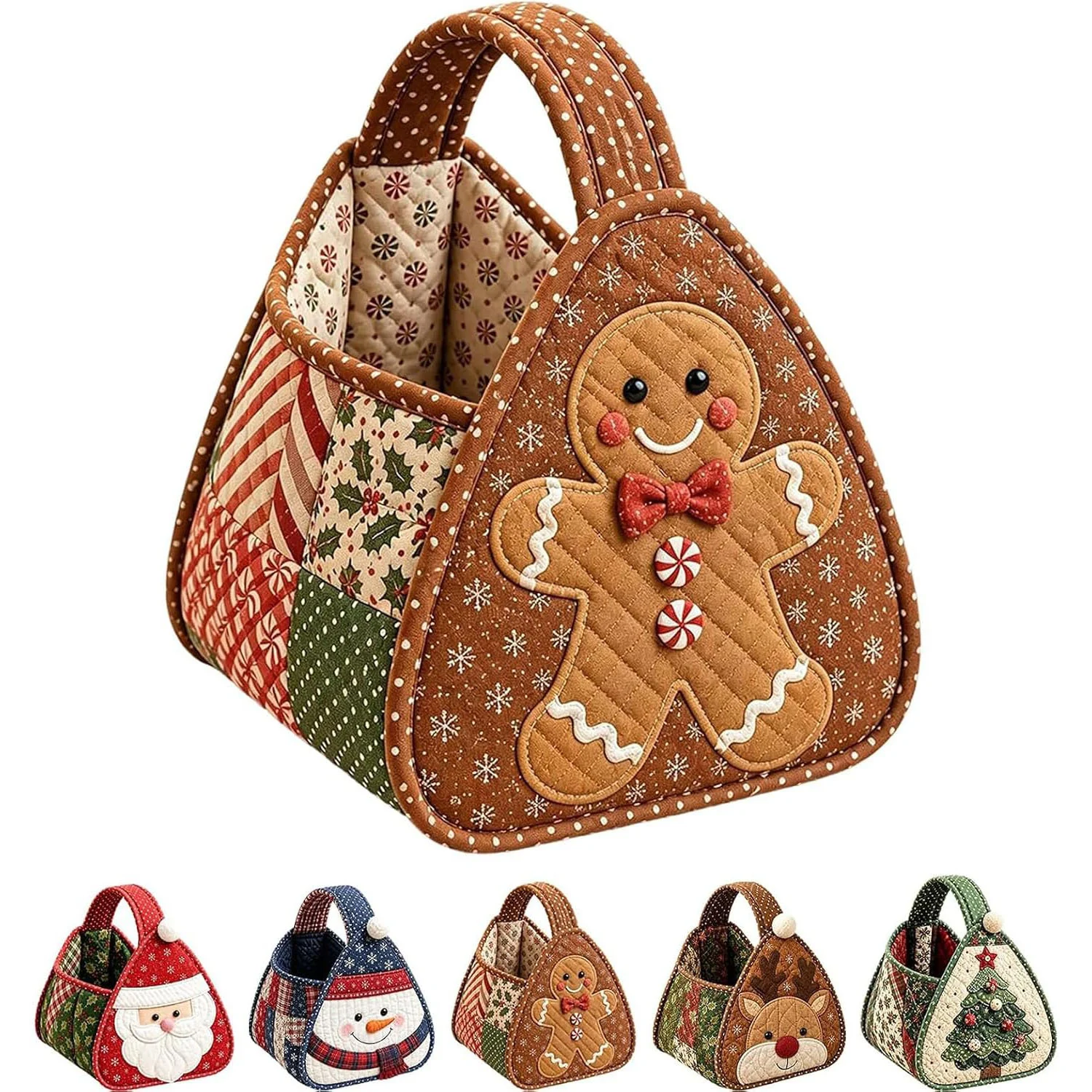Christmas Character Quilted DIY Fabric Storage Basket Kit — image 2