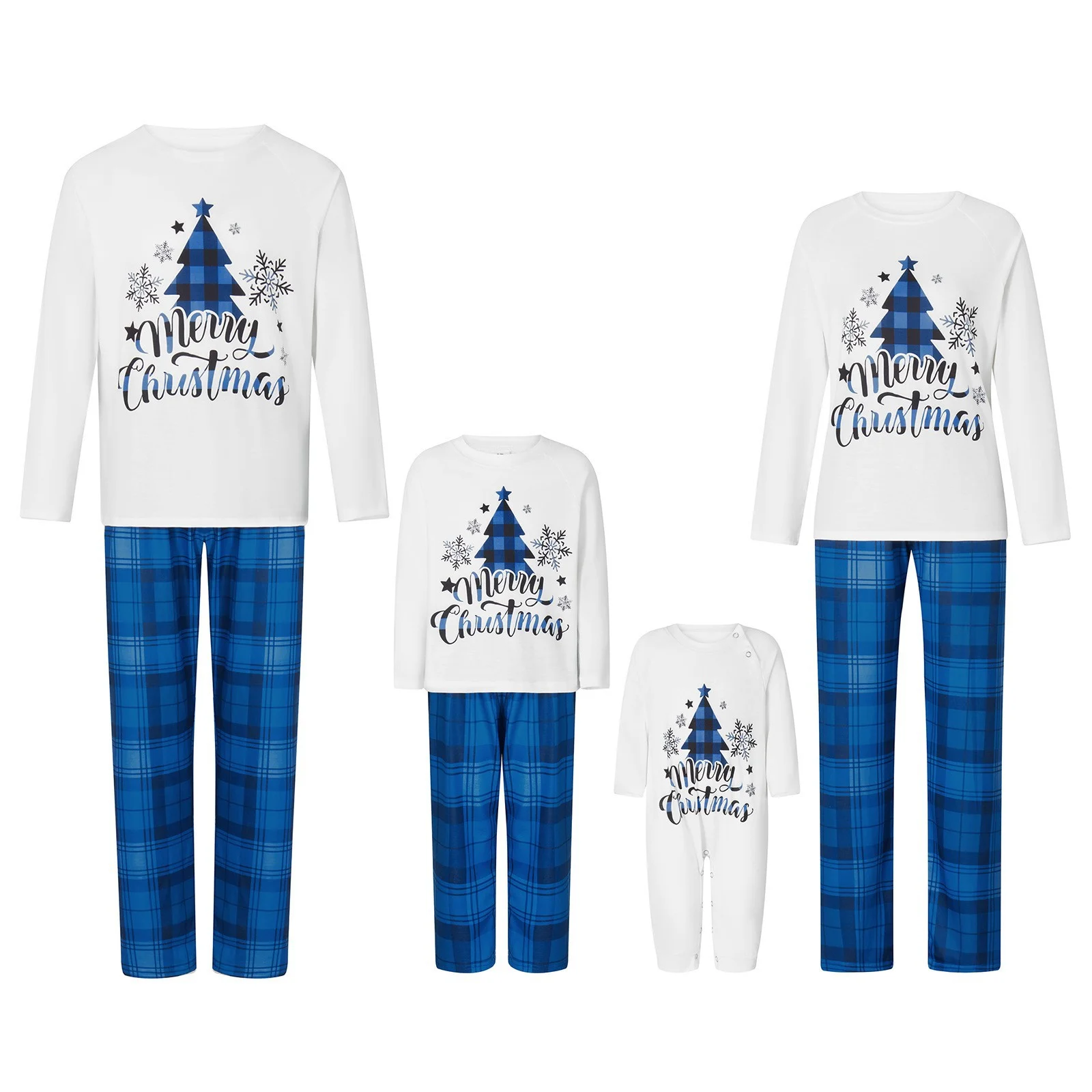 Christmas Cotton Pajama Set, Parent-child Matching Print — image 2