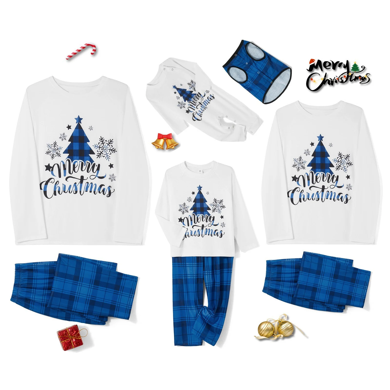 Christmas Cotton Pajama Set, Parent-child Matching Print — image 5