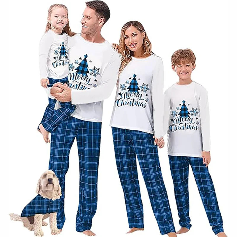 Christmas Cotton Pajama Set, Parent-child Matching Print — image 3