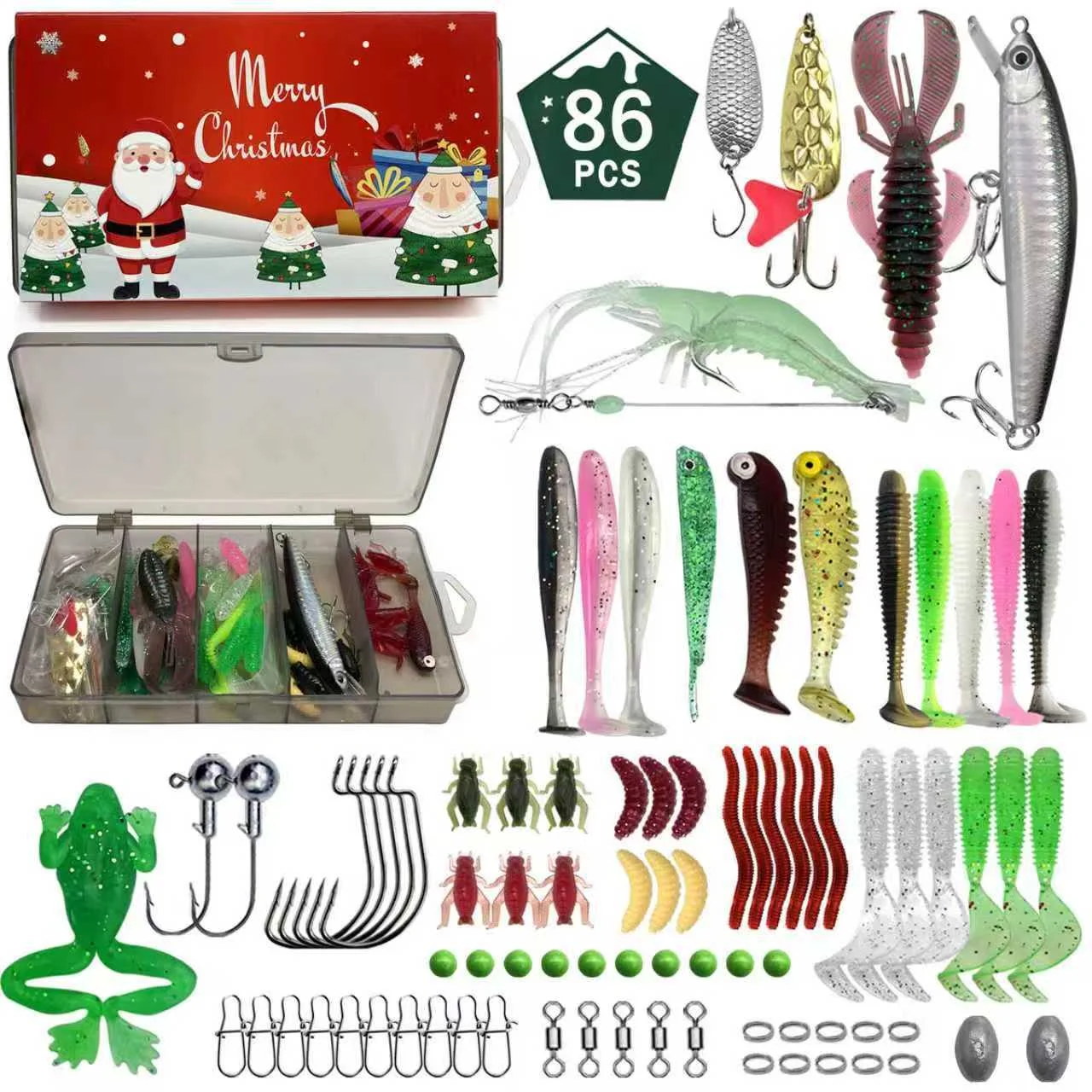 Christmas Fishing Lure Gift Box Blind Set — image 5