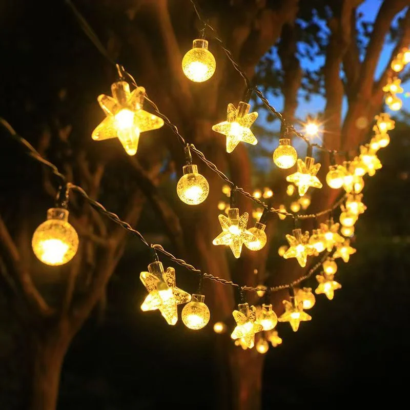 Christmas LED Solar-powered Patio Light String — image 6