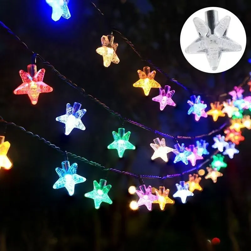 Christmas LED Solar-powered Patio Light String — image 3