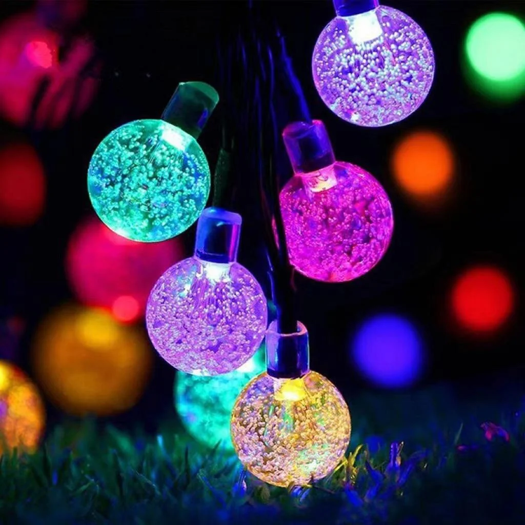 Christmas LED Solar-powered Patio Light String — image 2