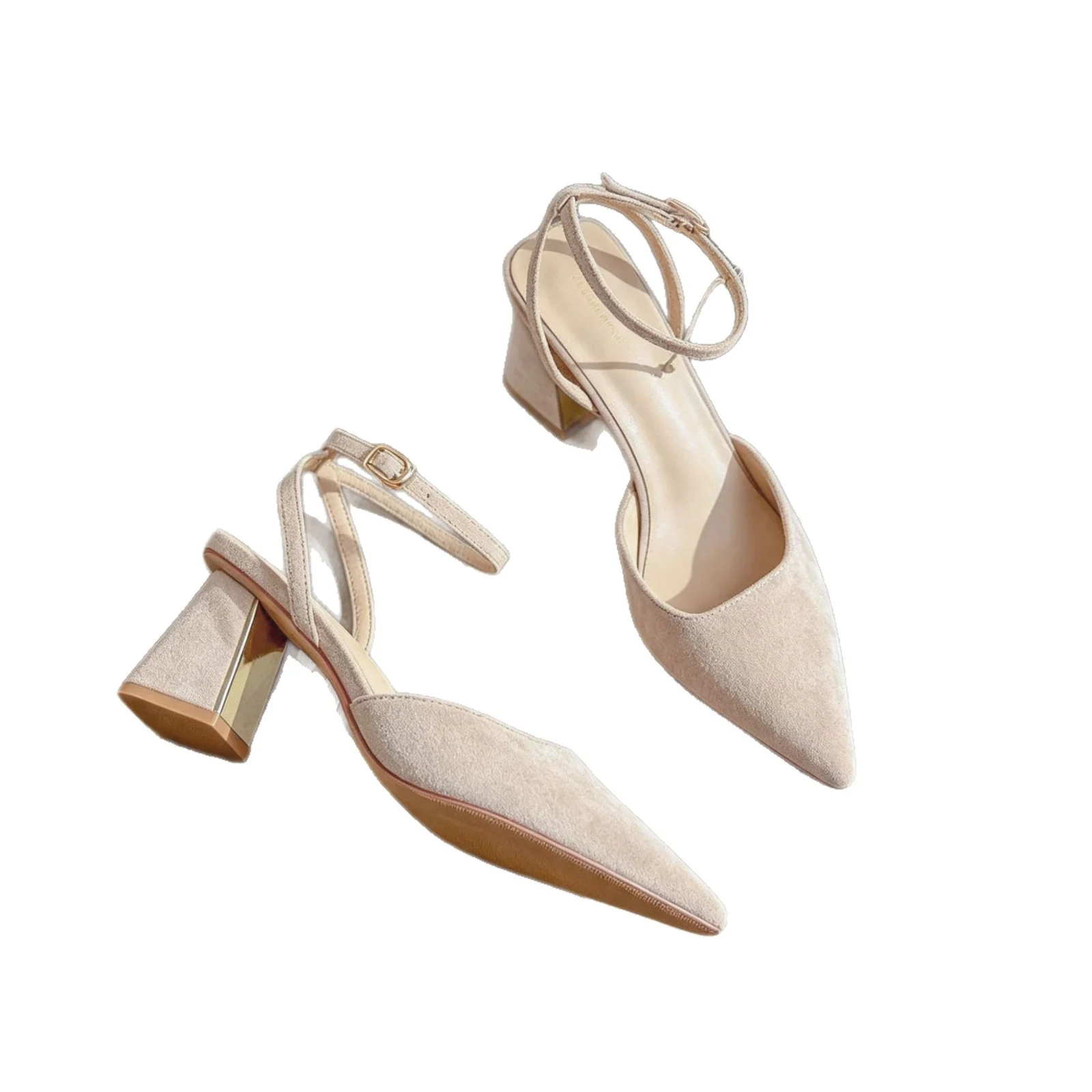 Chunky-heeled Soft French-style Pumps — image 5