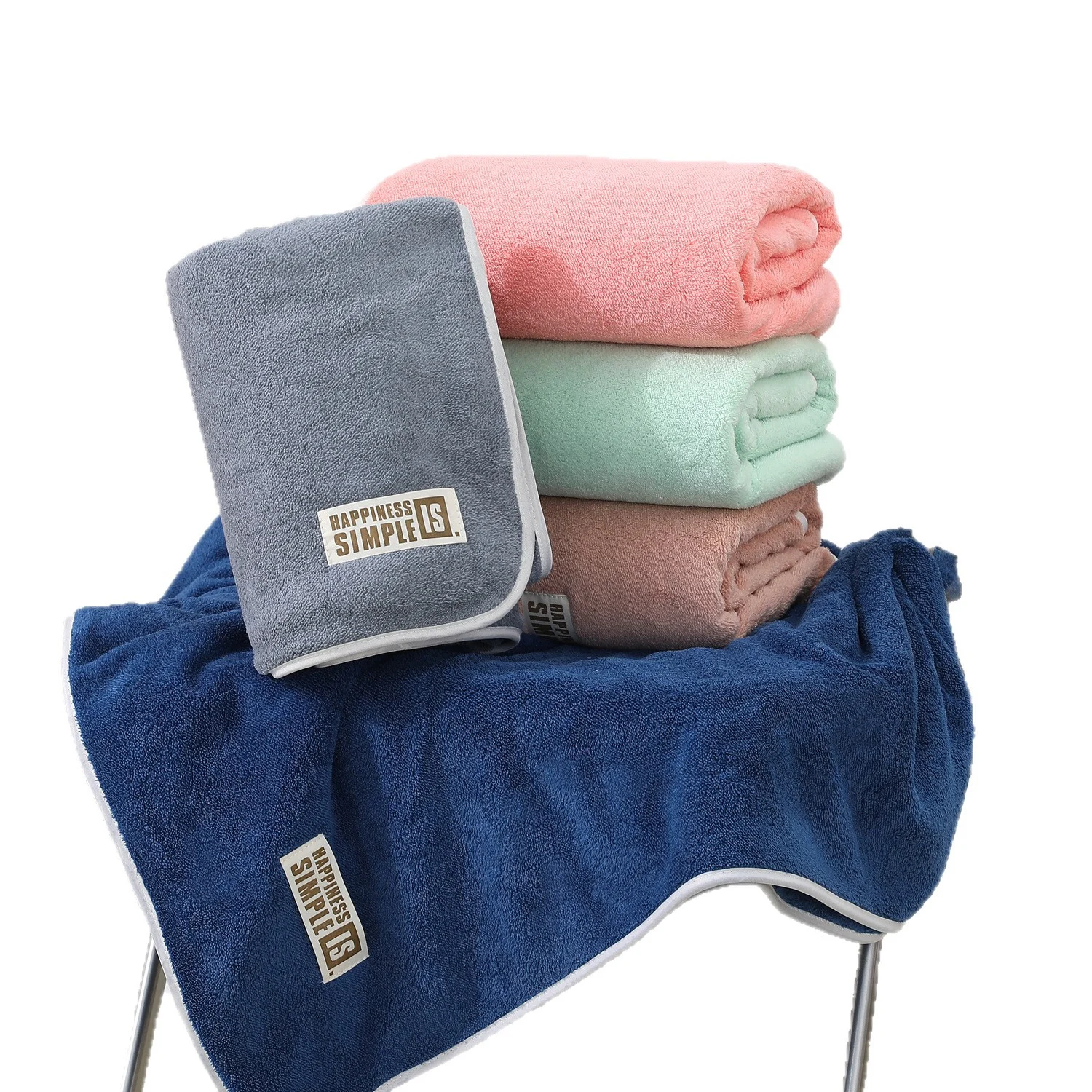 Class A Coral Fleece Bath Towel Soft Skin-friendly Highly Absorbent And Lint-free — image 8