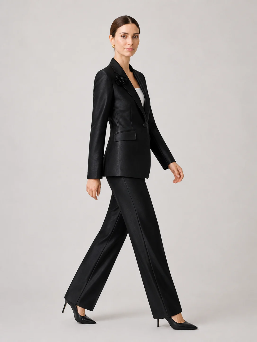 Classic Elegant 3D Floral Suit Set — image 5