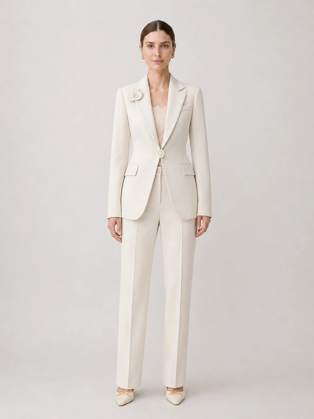 Classic Elegant 3D Floral Suit Set — image 7