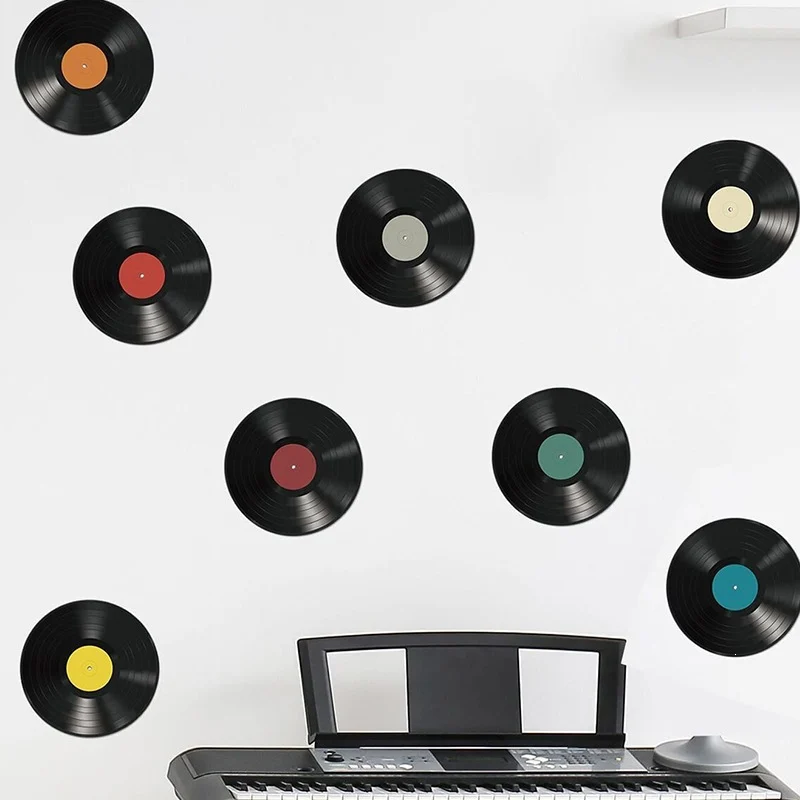 Classic Music Record Shaped Wall Sticker For Bedroom And Living Room Decor — image 3