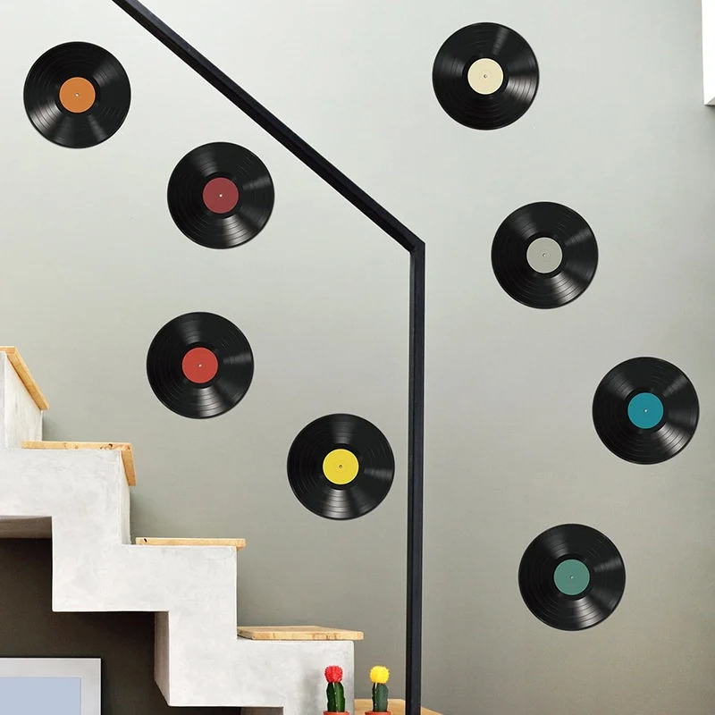 Classic Music Record Shaped Wall Sticker For Bedroom And Living Room Decor — image 2