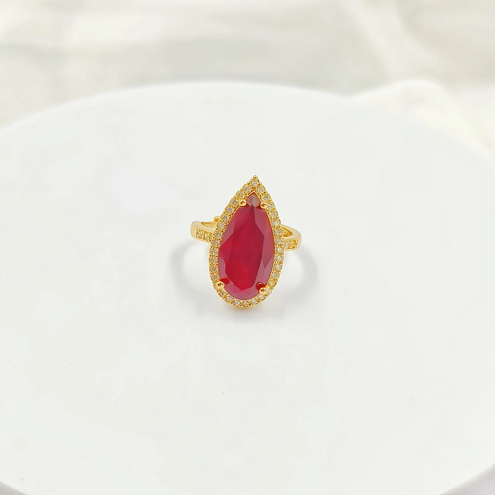 Classic Teardrop Heart Open-ring For Women — image 6