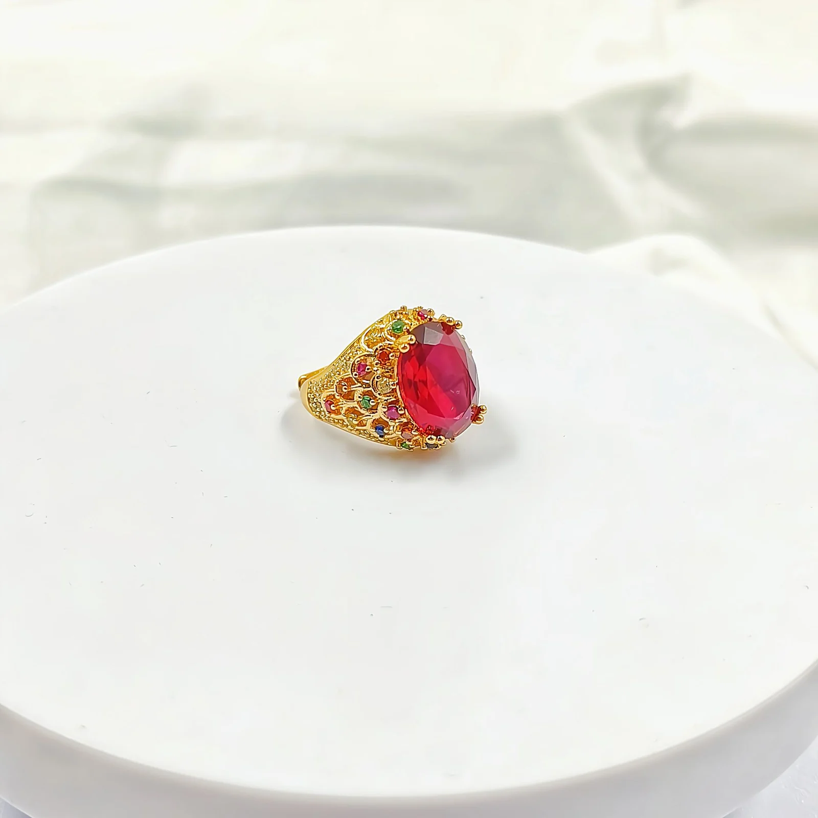 Classic Teardrop Heart Open-ring For Women — image 2