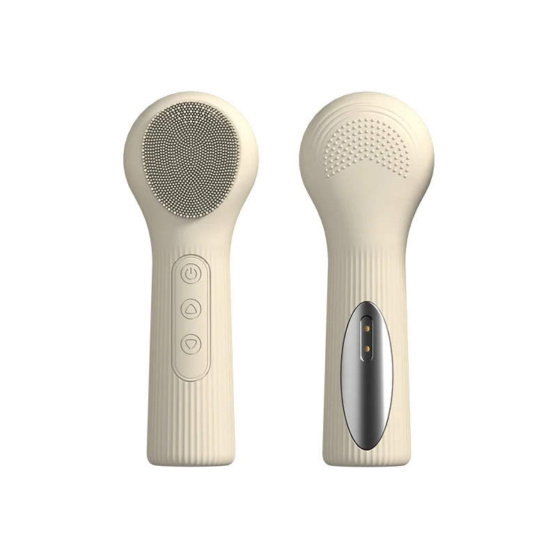 Cleansing Vibrating Massage Handheld Warm Silicone Facial Cleanser — image 4