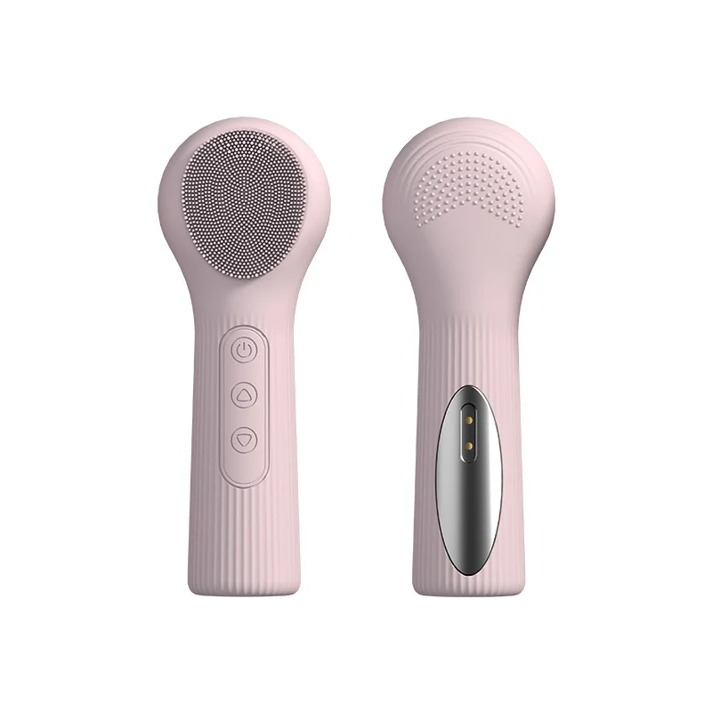 Cleansing Vibrating Massage Handheld Warm Silicone Facial Cleanser — image 3