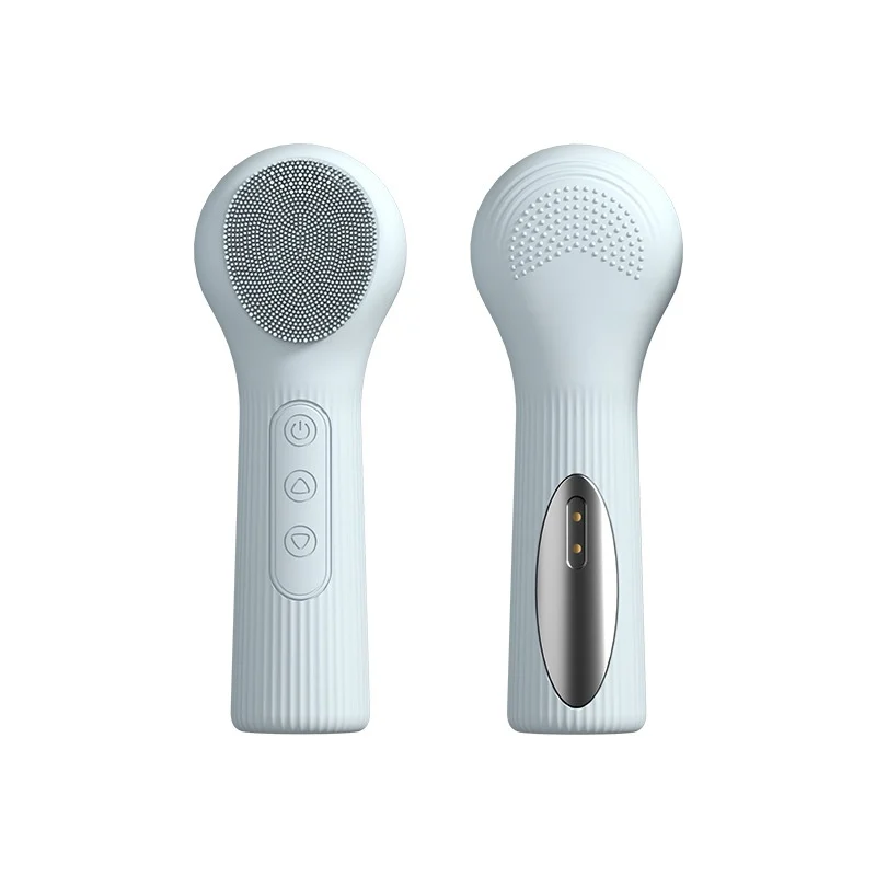 Cleansing Vibrating Massage Handheld Warm Silicone Facial Cleanser — image 5