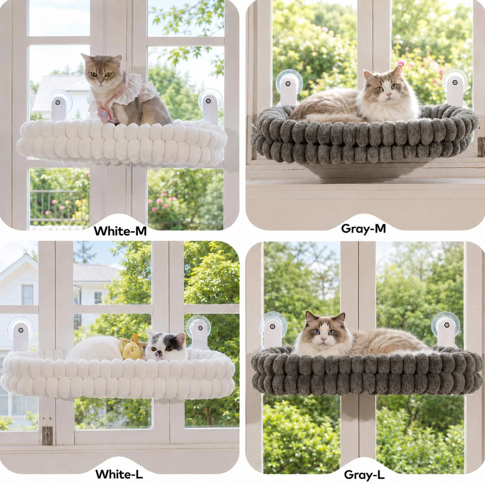 Cloud Cat Window Perch For Indoor Cats Hammock Bed Foldable Reversible Cushion… — image 4