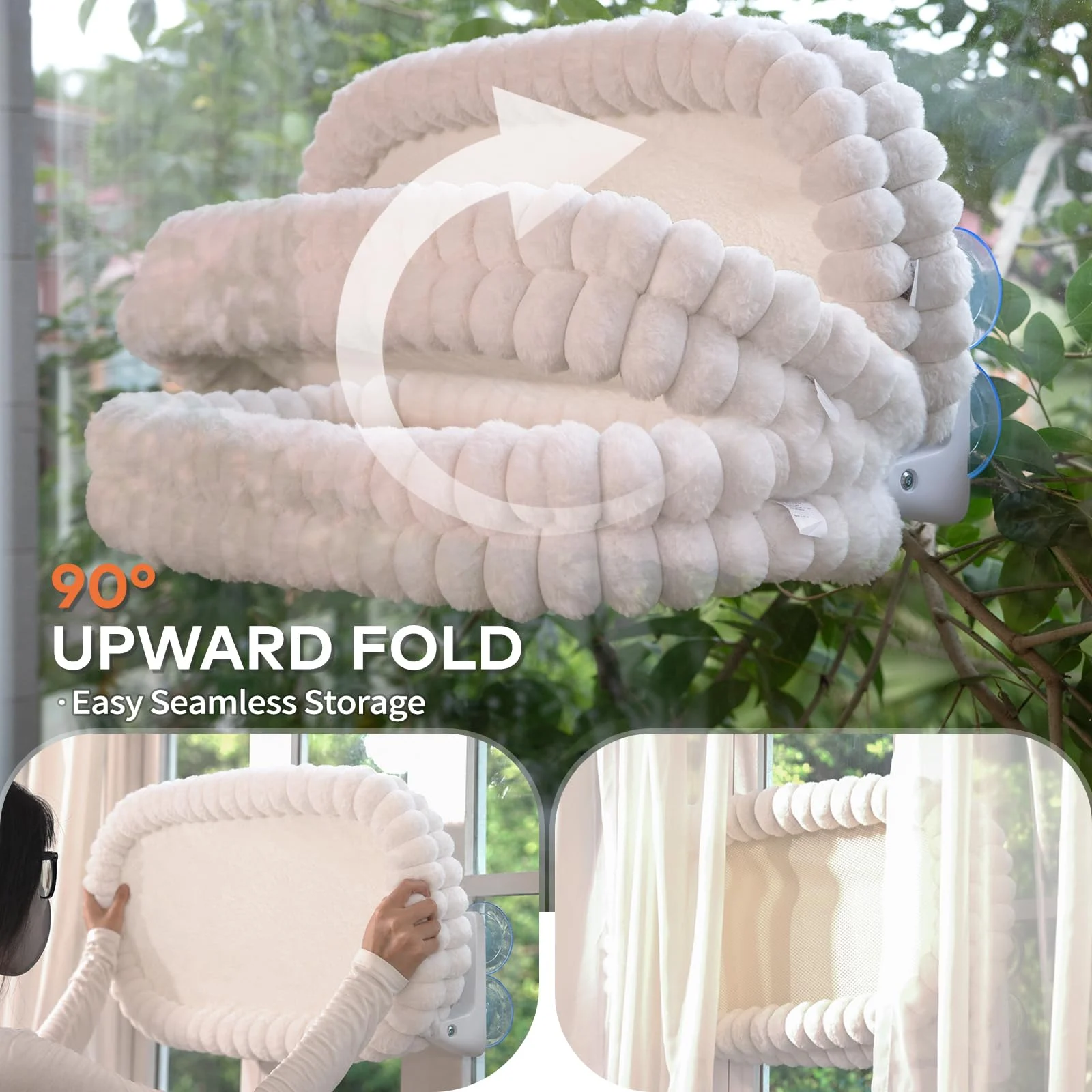 Cloud Cat Window Perch For Indoor Cats Hammock Bed Foldable Reversible Cushion… — image 8