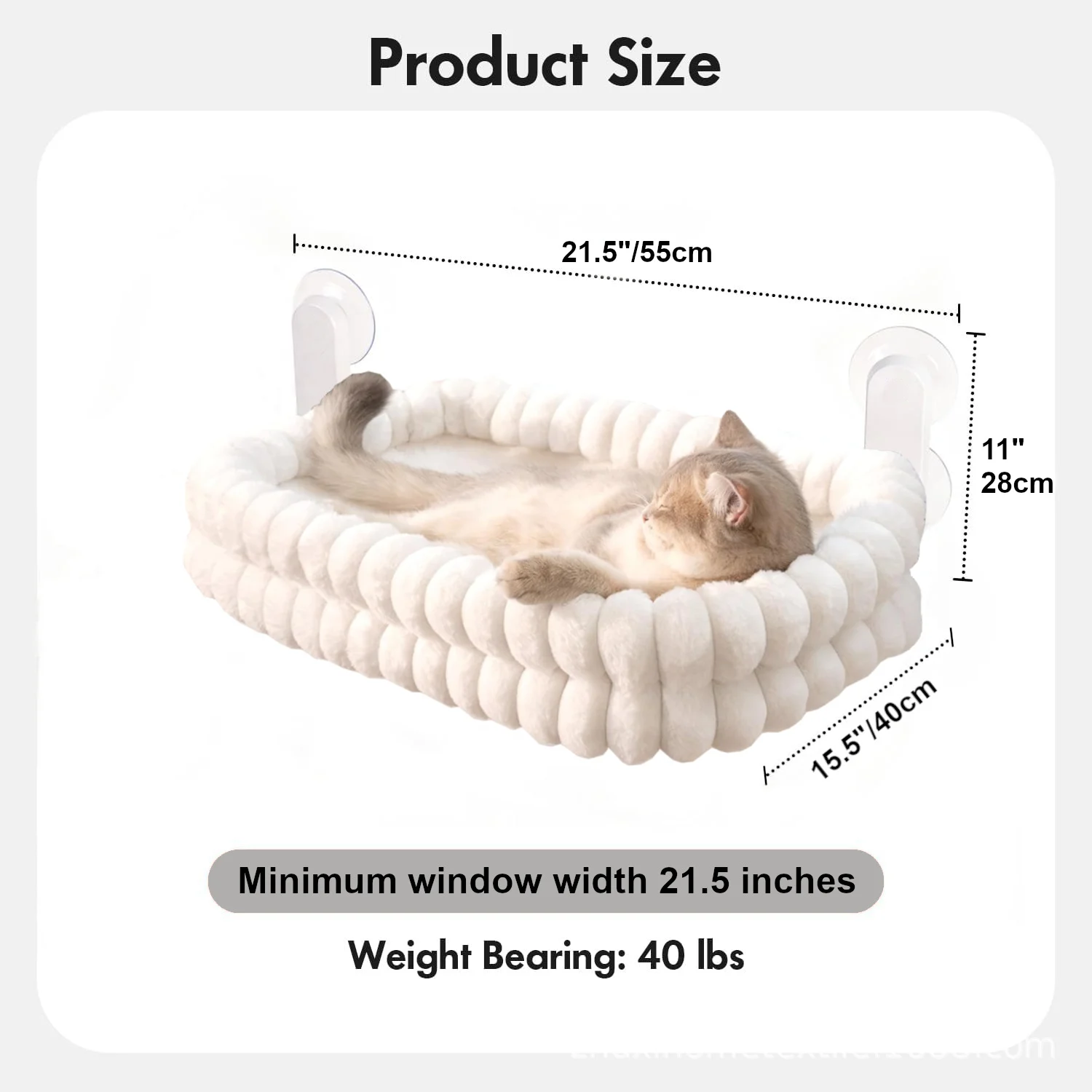 Cloud Cat Window Perch For Indoor Cats Hammock Bed Foldable Reversible Cushion… — image 3