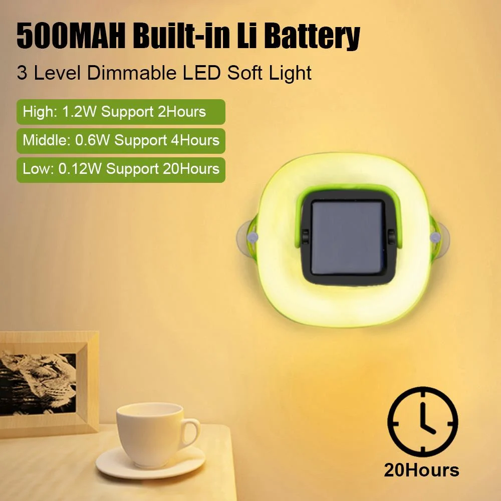 Collapsible Camping Light IP68 Waterproof Solar Foldable Lantern Tent Lighting USB… — image 3