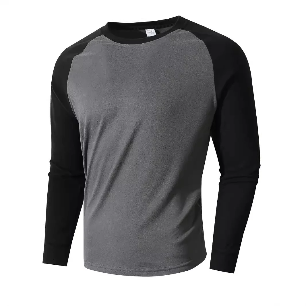Color-block Pullover Edgy Style Sherpa-lined Base Layer — image 5