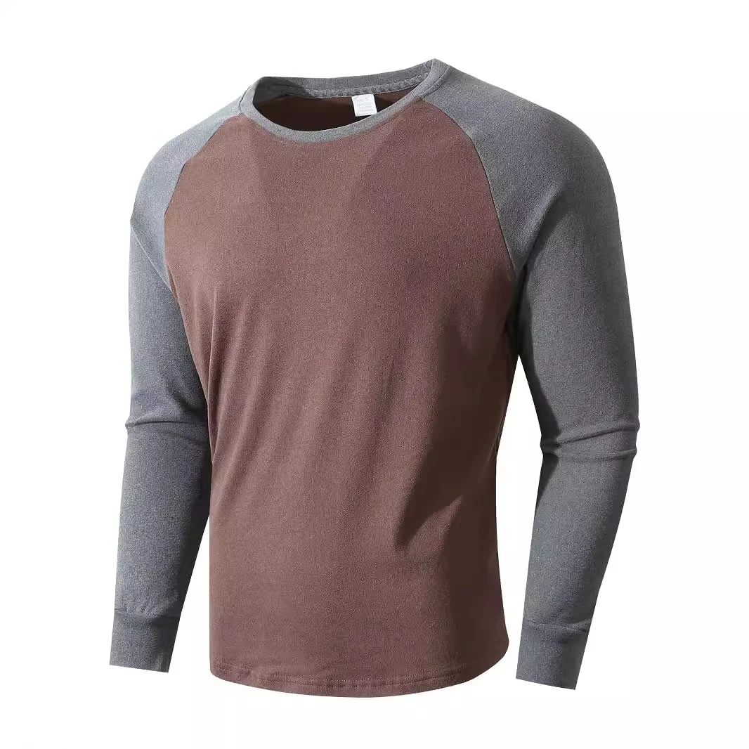 Color-block Pullover Edgy Style Sherpa-lined Base Layer — image 3