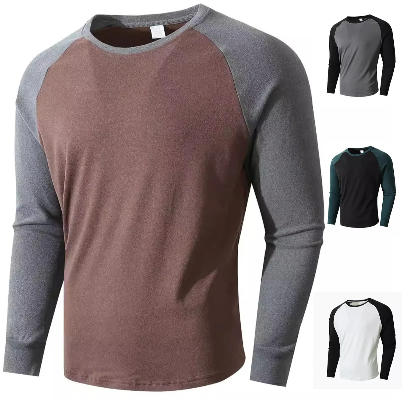 Color-block Pullover Edgy Style Sherpa-lined Base Layer — image 7