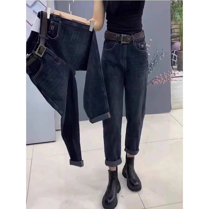 Color-block Tapered Harem Jeans For An Hourglass — image 6