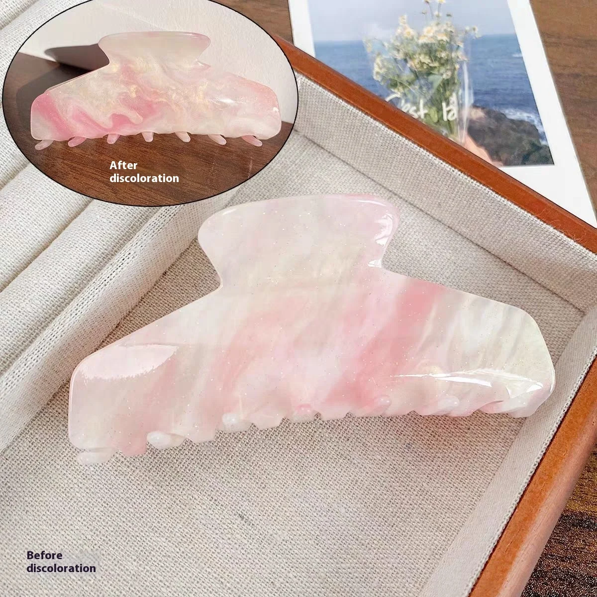 Color Changing In The Sun Exquisite High-grade Acetate Shark Clip Updo Hair Claw… — image 2